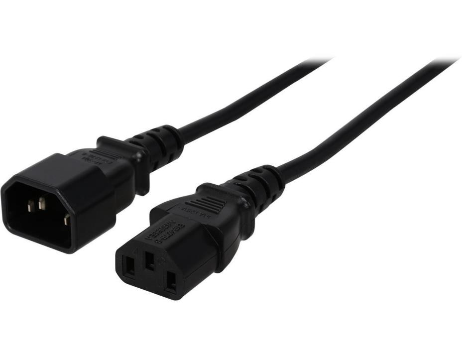 Rosewill  12-Foot 18 AWG Computer Power Cord Extension Cable with 3-