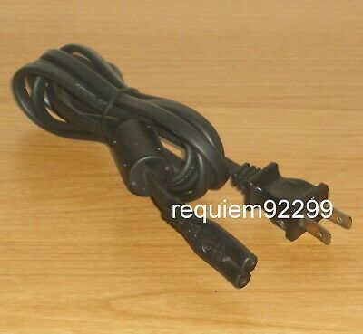 6 FT BLACK HEAVY DUTY ELECTRONIC AC CORD 2-PIN/PRONG FIGURE 8 w/RFI EMI FILTER