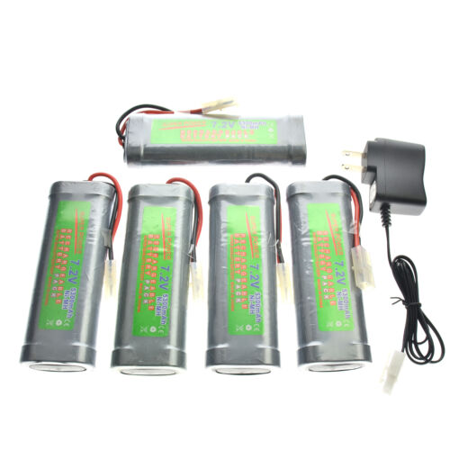 7.2V 5300mAh Ni-Mh rechargeable battery pack RC Tamiya Plug + Charger US