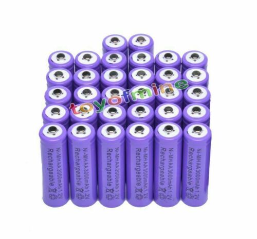32x AA 2A 3000mAh 1.2 V Ni-MH rechargeable battery cell for MP3 RC Toys Camera