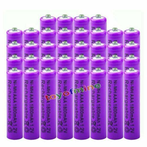 36xAAA 1800mAh pile 1.2V Ni-MH rechargeable 3A batterie violet pour MP3 Jouet RC