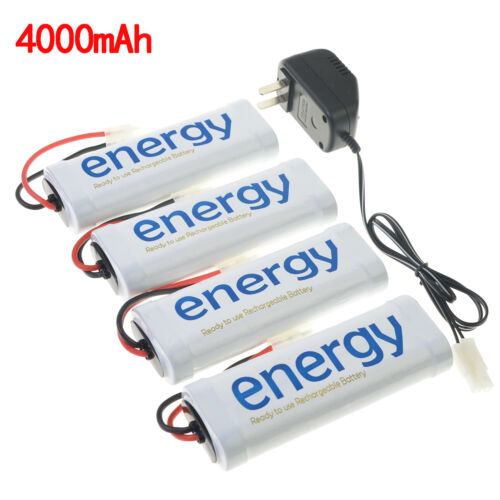 4x energy 7.2V 4000mAh Ni-MH Rechargeable Battery Pack White+Charger