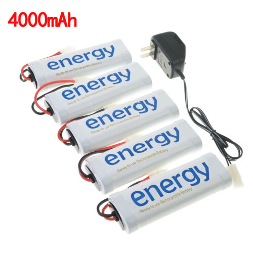 5x energy 7.2V 4000mAh Ni-MH Rechargeable Battery Pack White+Charger