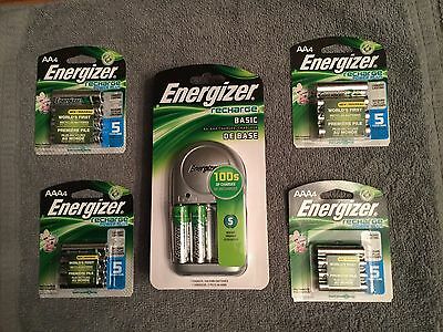 ENERGIZER BATTERY CHARGER w/10-AA & 8-AAA Batteries SET $39 (Free S&H)