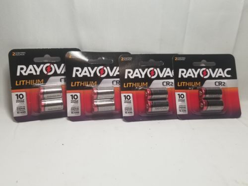 Lot Of 4 Packs RAYOVAC CR2 PHOTO LITHIUM 3V CAMERA BATTERY 2 PACK - EXP. 11-2028
