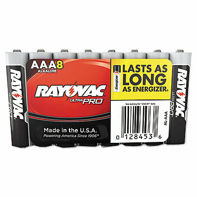 Ultra Pro Alkaline Batteries, AAA, 8/Pack ALAAA8J  - 1 Each
