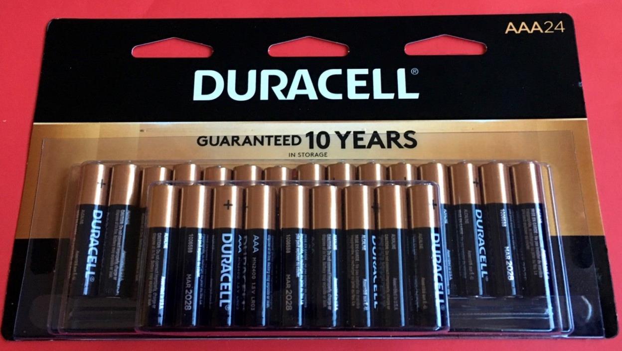 (24 Pack) Duracell AAA 1.5v Alkaline Batteries (Exp March 2028)