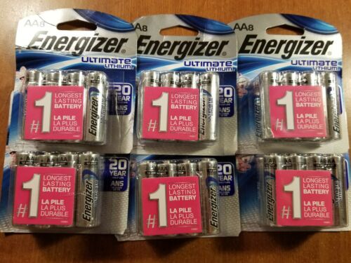 16 Pcs Energizer Ultimate Lithium AA Batteries in Retail Packing exp 2037