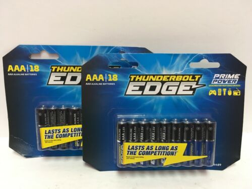 pack of 2 Thunderbolt Edge Alkaline Batteries AAA 18