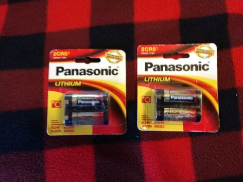 2 Retail Pack Panasonic 2CR5 Lithium Photo Battery DL45, KL2CR5, 5032LC  EXP7/26