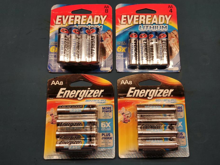 28x Energizer AA Advanced Lithium Primary Batteries, 1.5V