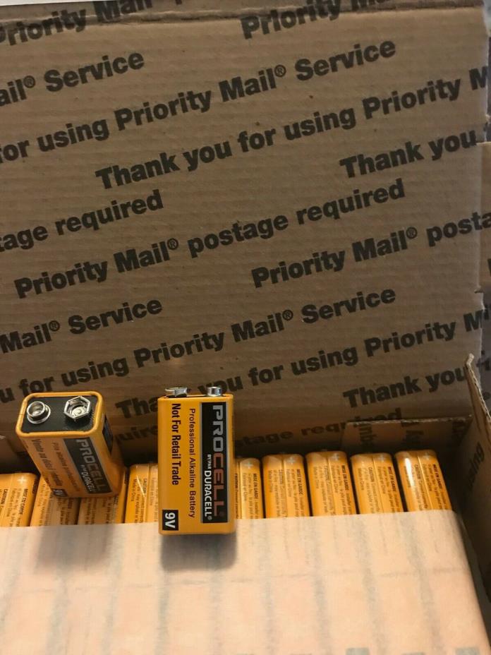 24 Duracell ProCell 9V Batteries - Expiration 2022