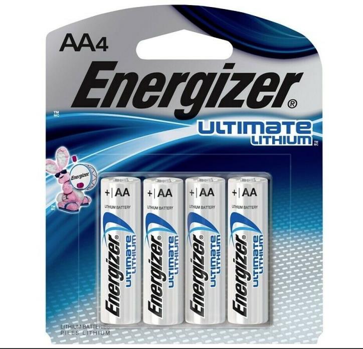 Lot of 12 Energizer Ultimate Lithium AA batteries, (3) x 4-Pack