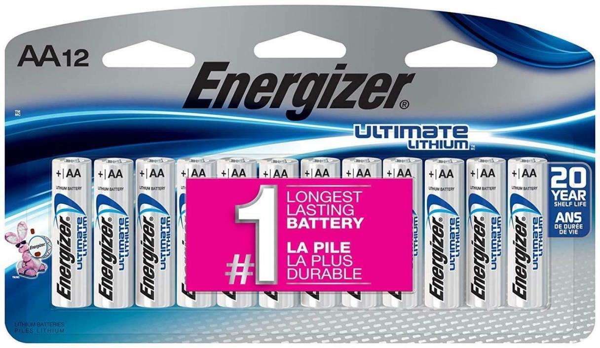 Lot of 48--4x12-pack Energizer Ultimate Lithium AA batteries 48 pcs total