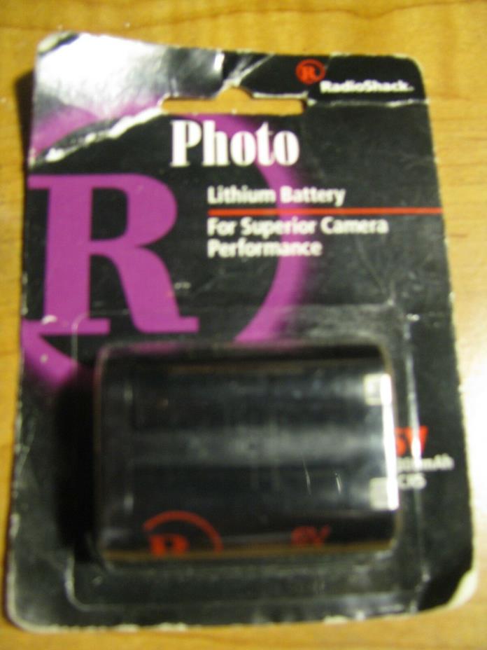 RadioShack 6V 1300mAh 2CR5 Lithium Photo Battery 23-178,Sealed