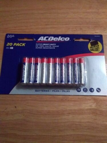 20-Pack-ofACDelco-Maximum-Power-Super-HEAVY-DUTY-AAA-Batteries12/2021Expiration