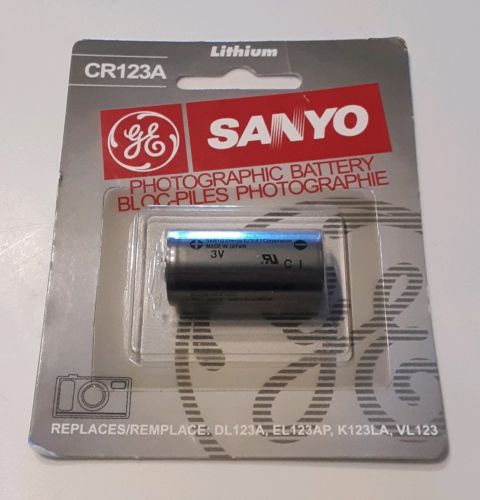 SANYO GE Lithium CR123 CR123A 123 Photo Battery NEW FREE SHIPPING US SELLER