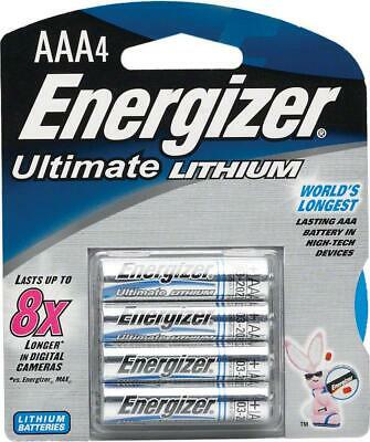 NEW Energizer AAA Lithium Battery 4-Pack