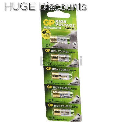 A23 12V Alkaline 23-A Replacement Battery 23AE GP - 5 Pack