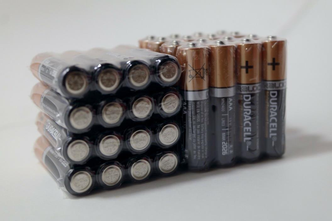 Duracell AAA ALKALINE Batteries 1.5v coppertop 32 packs NEW!