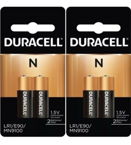 4 x N Duracell 1.5V Alkaline Batteries ( Medical, LR1, E90, MN9100 )