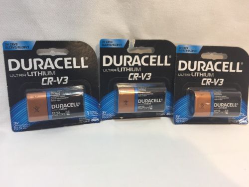 3x Duracell CR V3 Ultra Lithium Batteries Exp 03/24 Free Shipping