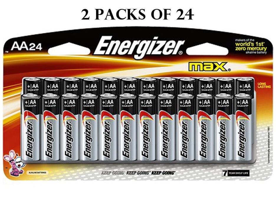NEW Energizer Max AA Alkaline Batteries - 48 Pack Expires 12/2028