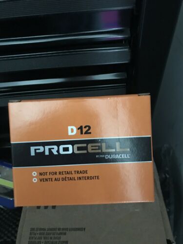 (pack of 12) Duracell Procell D Size Alkaline Batteries PC1300 Exp 2023