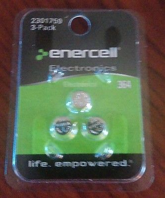 Enercell 3-Pack Silver-Oxide 364 Batteries, 2301759 Brand New!!!