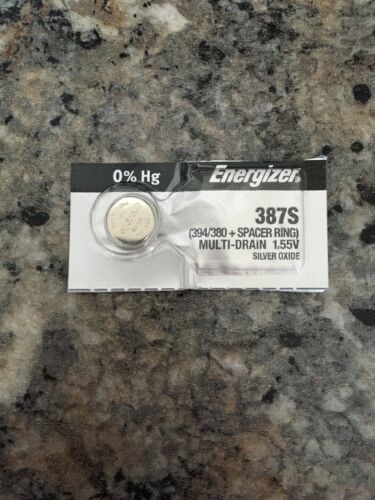 ENERGIZER 387S Spacer Ring Brand New Battery