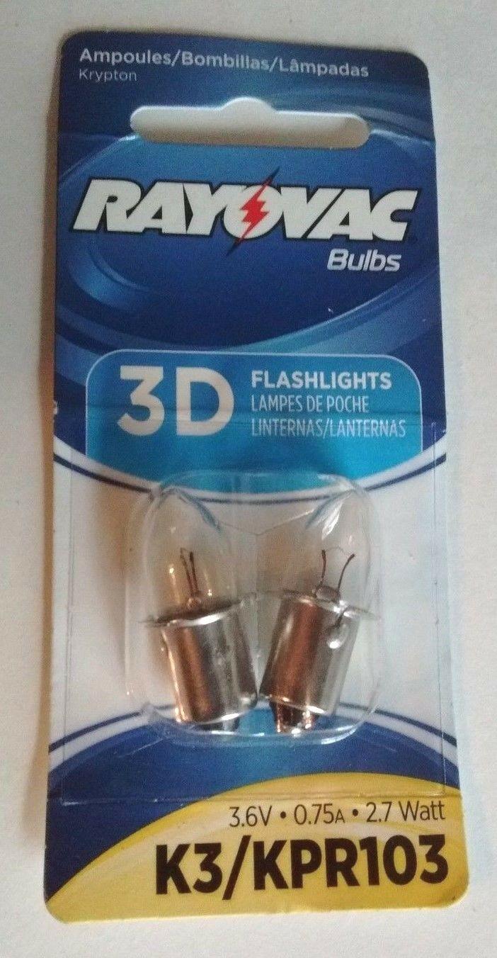 Rayoval 3D Flashlight Bulbs, 3.6V, 0.74A, 2.7 Watt, K3/KPR103 (#451)