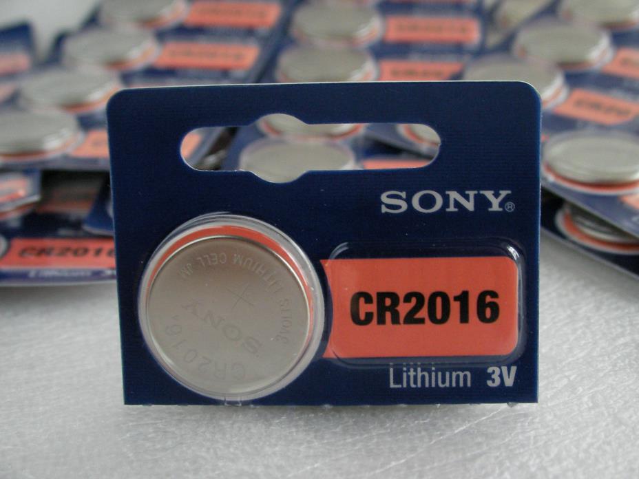 CR2016 Battery Sony CR2016 3V Lithium Battery New Super Fresh 1PK Ships Free!