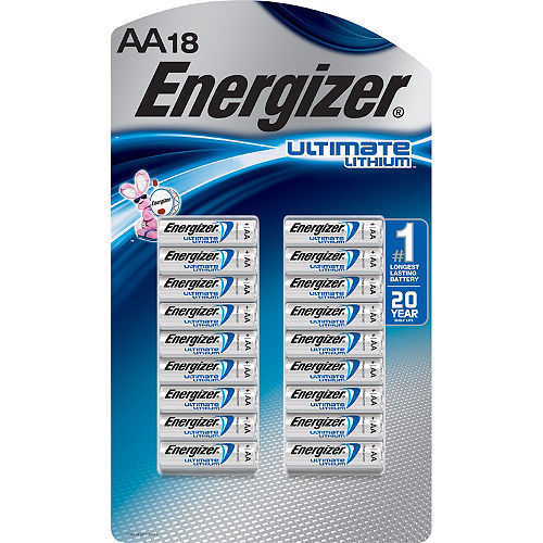 Energizer Ultimate Lithium AA 18-Pack Fresh Stock Double A Batteries 12/2037