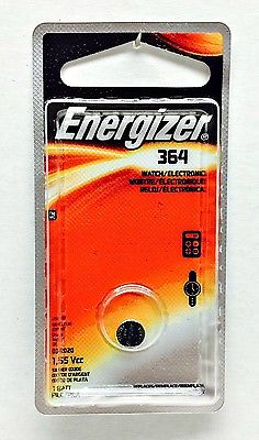 1.55v Watch / Calculator Battery by Eveready Energizer  #364  Mfg in USA New