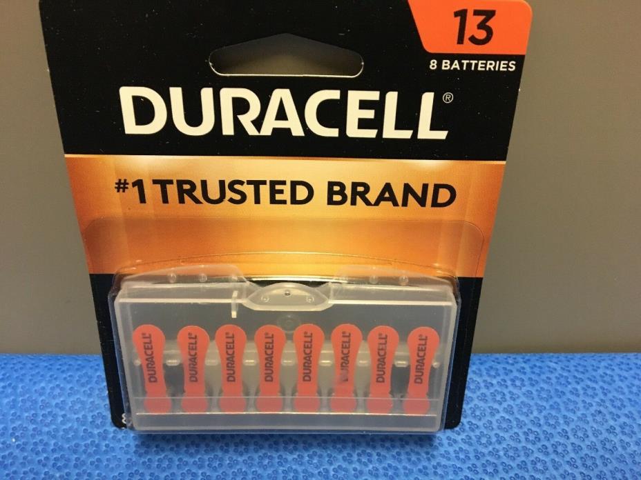 Duracell #13 Hearing Aid Batteries Pk of 8 Easy Tab DA13B8ZM NEW Exp 03-2021