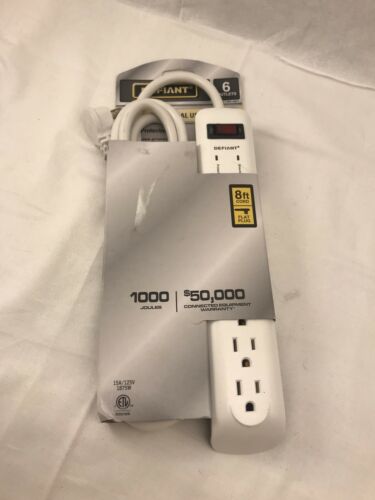 Defiant 6 Outlet Surge Protector (24 Hr Shipping) (J)