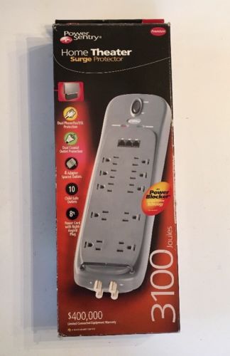 Power Sentry Home Theater Surge Protection 3100 Joules