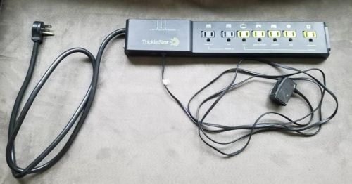 TrickleStar 7 Advanced Outlet Energy Saving Power Strip Black w Sensor