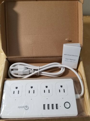 WiFi Smart Power Strip Alexa Wifi Surge Protector With 4 USB Ports And 4 Outlets