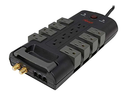 Power Surge Protector Strip Ups Battery Backup Home Computer Standby Rotating