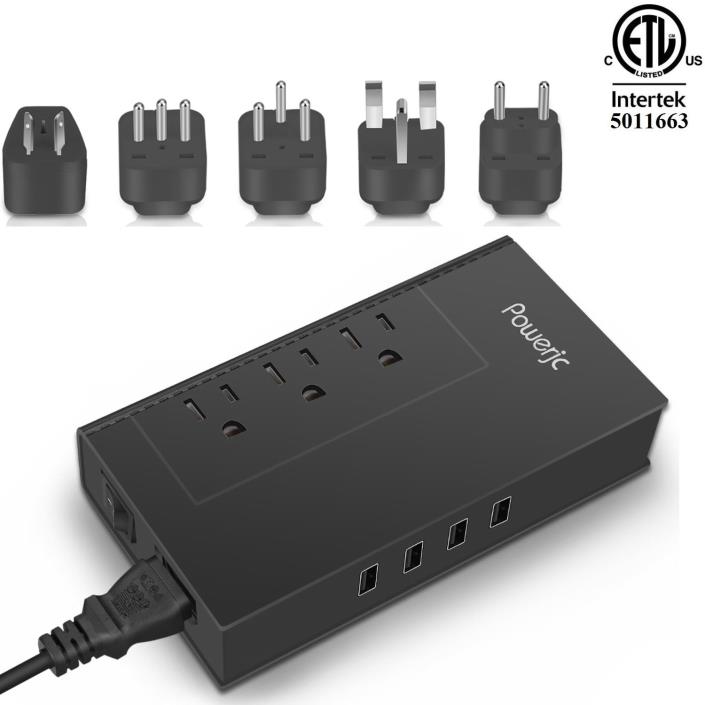 Power Voltage Converter Adapter Step Down 220V to 110V 2000W with 4 Smart USB