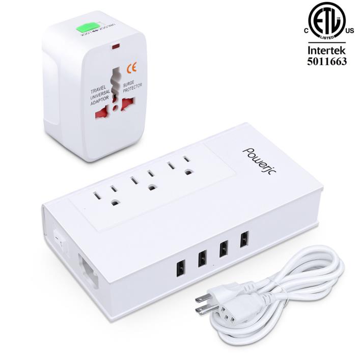 Travel Voltage Converter Power Adapter 2000W Step Down 220 to 110 with Smart USB