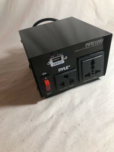 Pyle Pro PVTC120U Step Up & Down Voltage Converter Transformer with USB Charging