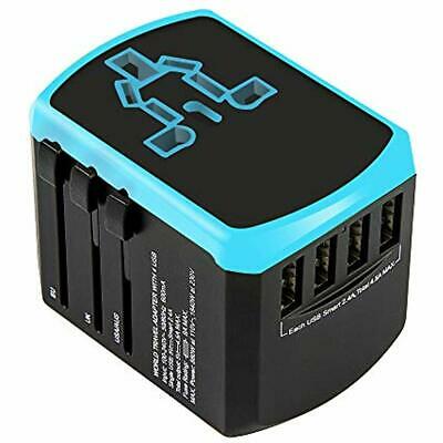 Travel Adapter Universal USB Charger - Worldwide All In One Power Converter 4 EU