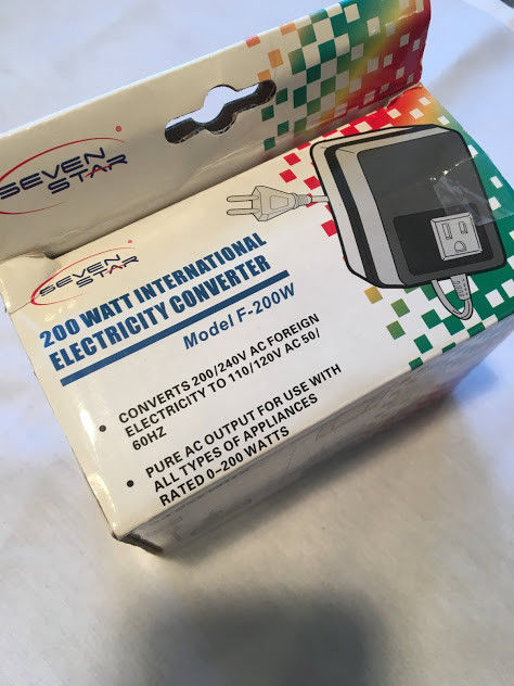 Seven Star 200 Watt International Electricity Converter Model F-200W NEW!