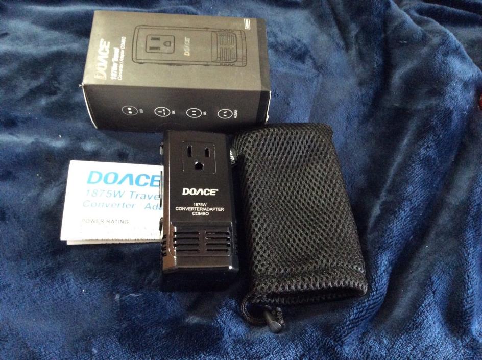 DOACE Transformers Powerful 1875W Worldwide Travel Adapter and Converter Comb...