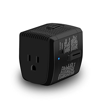 2000W Step Down Voltage Converter 220V to 110V and Universal Travel Plug Adapter