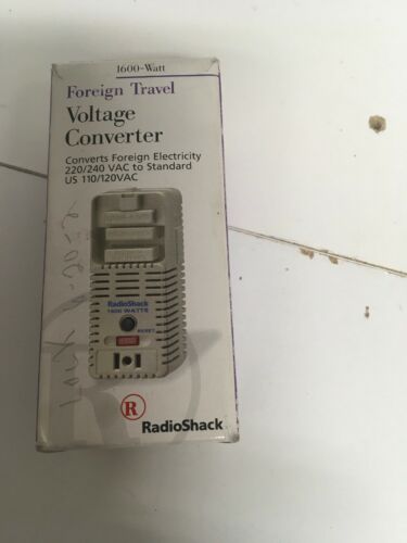 Radio Shack 1600-Watt Foreign Travel Voltage Converter Adapter 273-1413