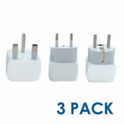 Complete European Travel Adapter Set by Ceptics - 2 in 1 USA to Europe German...