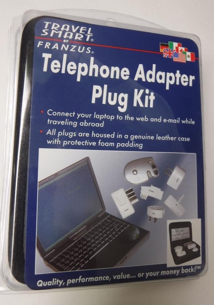 New Travel Smart Telephone Adapter Plug Kit TSM-628TP